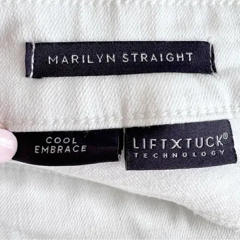 NYDJ Marilyn Straight Crop Jeans with Cuff Detail Cool Embrace Liftxtuck Sz 14