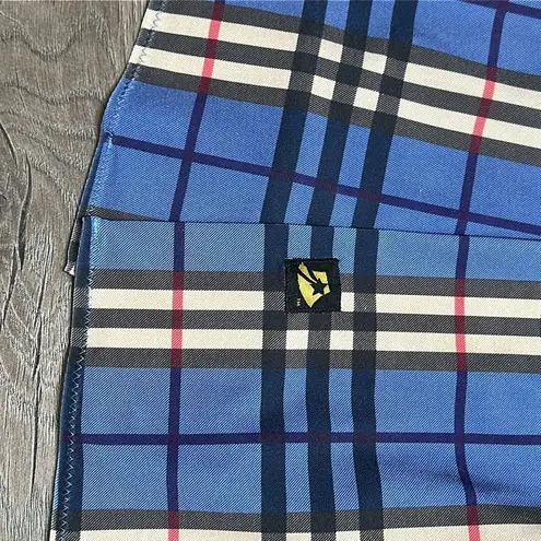 SparkleSkirts 15” High Rise Blue Plaid Running Tennis Skirt Skort Size Medium