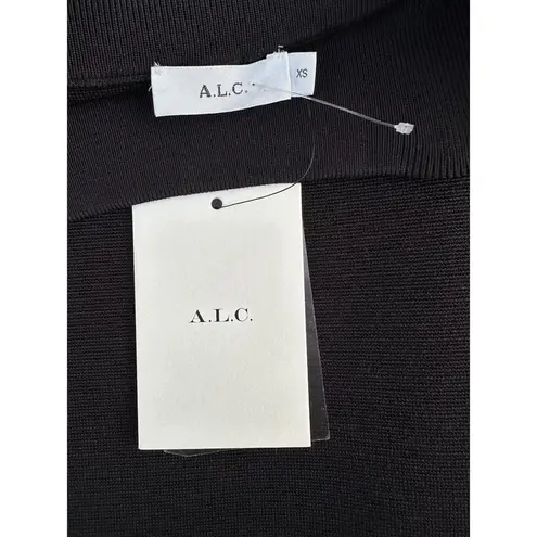 A.L.C. Black Knit Pencil Wrap Style Mini Skirt NWT 10