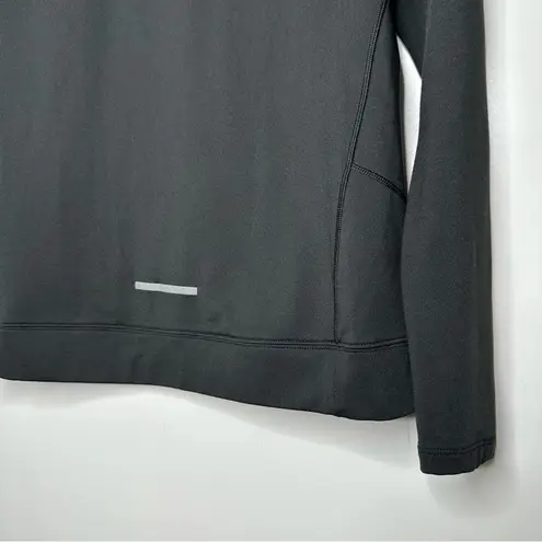 Second Skin Black 3/4 Zip Ling Sleeve Compression Pullover Top Size Large