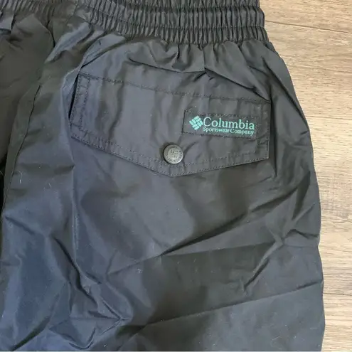 Columbia Vintage  Sportswear Snow Pants Black Waterproof Insulated small 031424