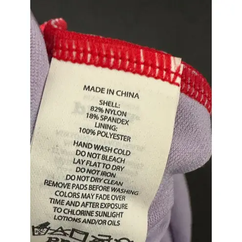 prAna Women Size Medium Red One Piece Swimsuit V Neck Halter Neck Cut Out Back