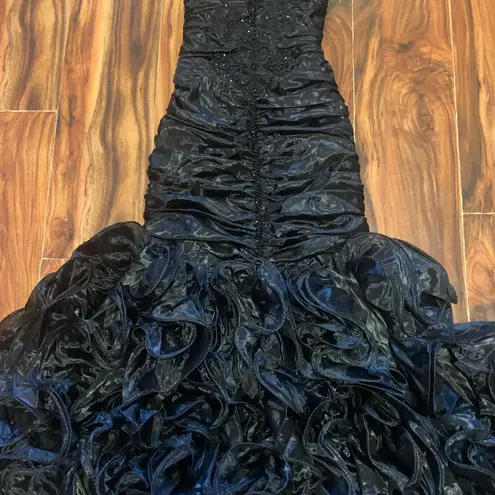 Source Unknown Vintage Fit & Ruffled Mermaid Flamenco 2 Piece Formal Prom Dress. 2798