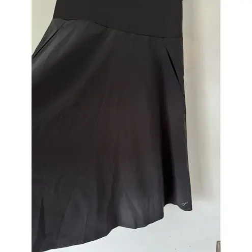 NWOT Freely Dress Black Athletic Pullover Ribbed Open Back Midi Dress Medium