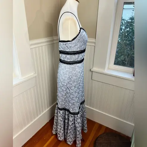 Jill Stuart Jill Blue Lace Elle Dress Size 6 Vintage Inspired Romantic