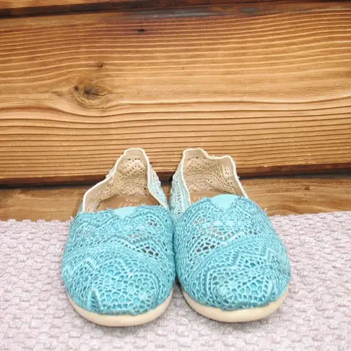 Toms Blue Ombre  5.5 Espadrille Shoes