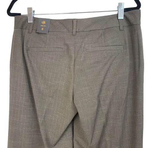 Outback Red Rolled Cuff Brown Wide leg Trousers Pants Size 8