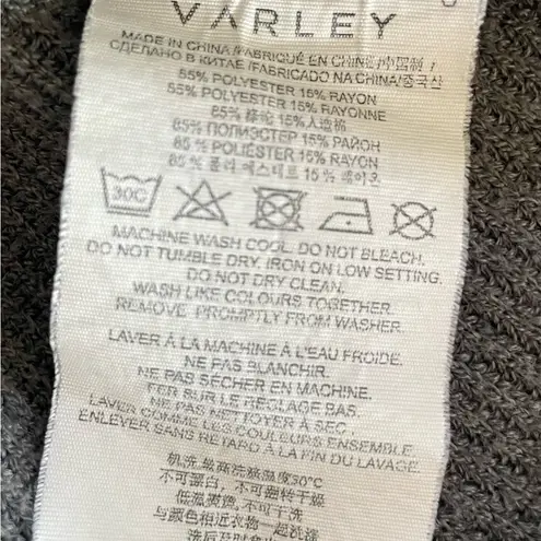 Varley Manning Ribbed Crewneck Sweatshirt with Side Zippers