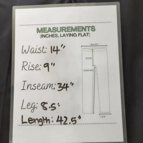 Tahari  Womens Terry Dress Pants Black Straight Stretch‎ 2 NWT