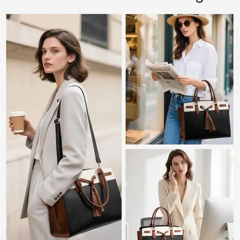 NWT lovevook work bag Black