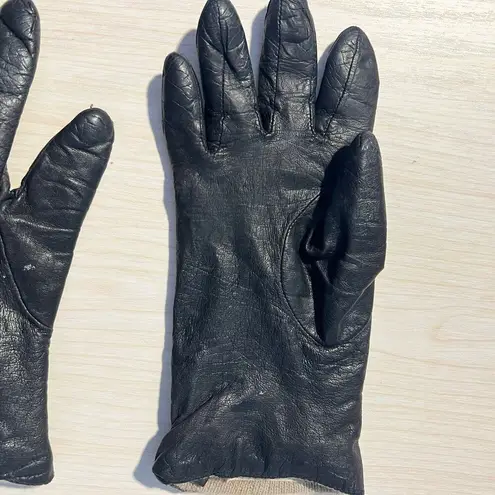 Nordstrom Womens VTG  Leather Cashmere Size 7 Driving Gloves Classic Demure