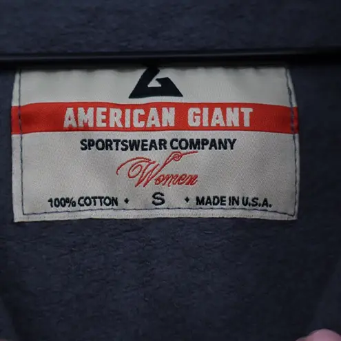 American Giant Womens Charcoal Grey Full Zip Hoodie Sweatshirt Size S Gray