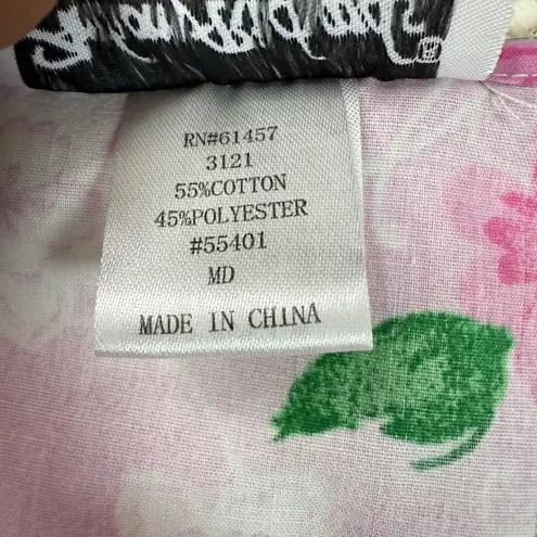 Anthony Richards Pink Floral Dress Women's Sleeveless Casual Sun Dress MD Size M