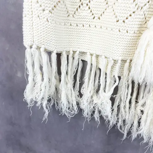 Handmade Poncho Boho Festival Cottage Western Tassel Fringe Stagecoach Size undefined