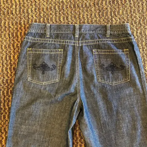 Sag Harbor Capri Pants Womens 10P Petite Used Blue