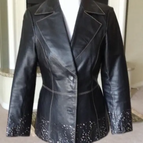 Nordstrom LINED LEATHER JACKET FROM