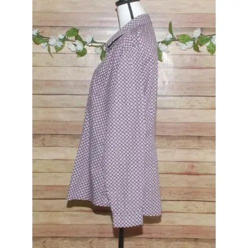 Panhandle Maroon Patterned Size XL Button Down Western Shirt Cowgirl Rodeo