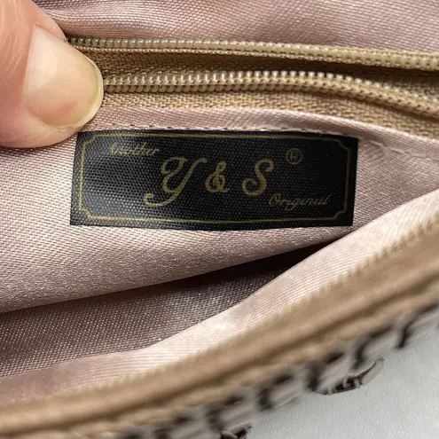 Vintage Y & S chainmail crossbody bag. Brown