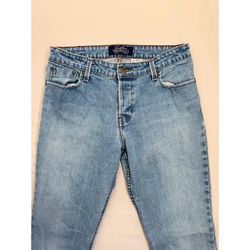 Levi Strauss SIGNATURE Juniors Size 9 Light Blue Denim Low Rise Flare Jeans