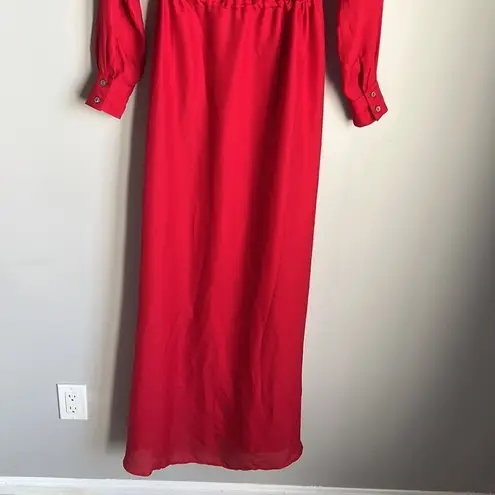 Hutch  long sleeves button down maxi shirt dress