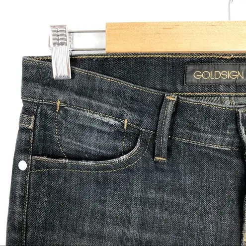 Goldsign 'Envy' Straight Leg Stretch Jeans Size 26 Gray