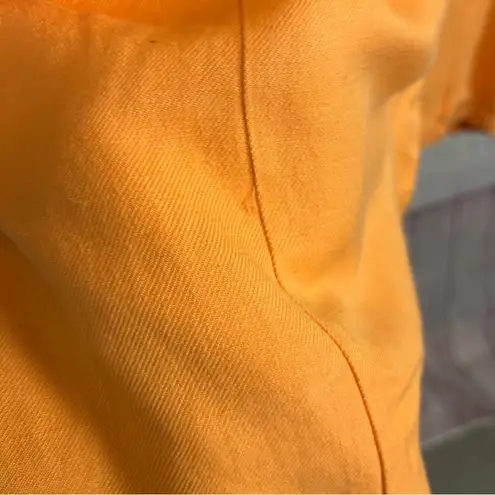 Ashley Parker x RTR stunning bold orange 2 button blazer linen blend Medium