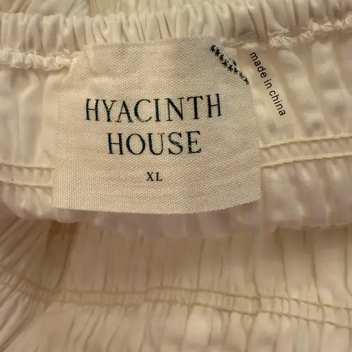 Tuckernuck Hyacinth House NWT Catarina Smocked Puff Mini Dress White Size XL