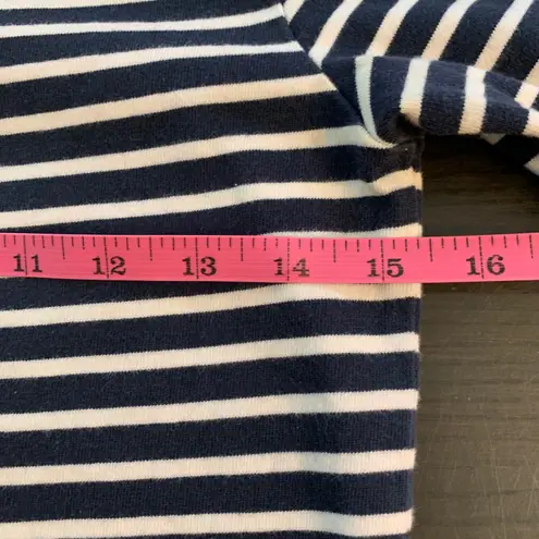 Jack Wills Striped Boat Neck 3/4 Sleeve Tunic Top Navy White Red US 6 Breton