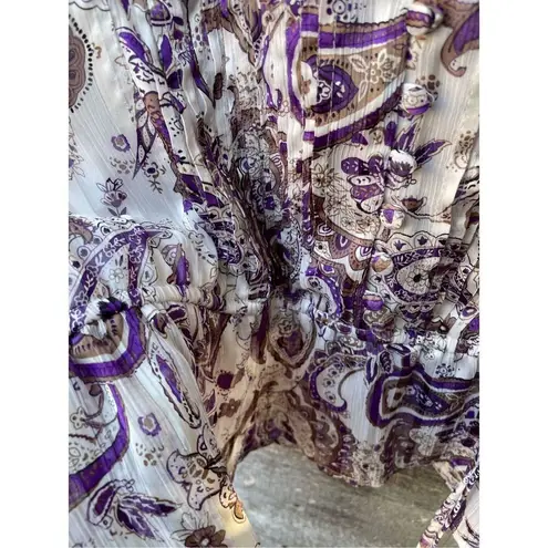 Dress Barn  size XL oversized pleated paisley feminine top