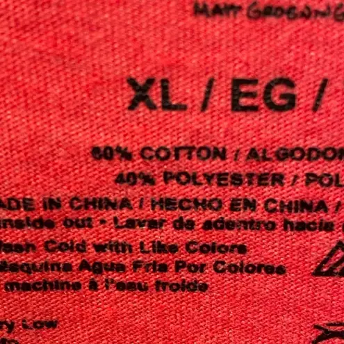 The Simpsons The Simpson’s Family Christmas Red TShirt Homer Bart Marge Lisa XL TV Cartoon