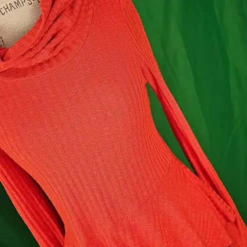Maeve  Anthropologie Womens Orange Cowl Neck‎ Sweater XS