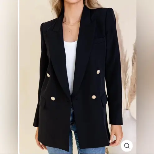 Generation Love NWT Max Crepe Black Blazer $415