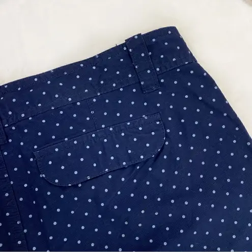 Outlooks Polka Dot Chino Shorts Blue Juniors 7 Blue Size undefined