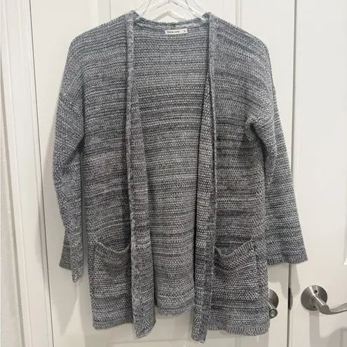 Marine layer Catalina Cardigan Sweater in Anthracite Marl Open Front Medium