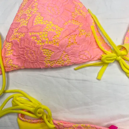 Victoria's Secret Victoria Secret “Beach Sexy” Y2K laced coquette bikini - with tags! 