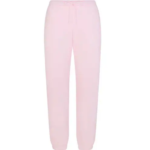 SKIMS Pink Cotton Fleece Classic Jogger Lounge Pants Cherry Blossom Size XL