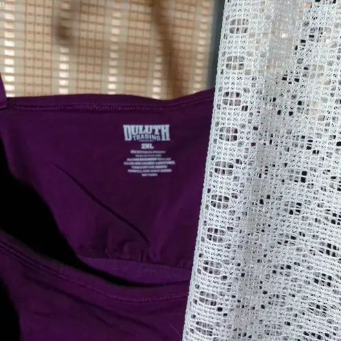 Duluth Trading Company No Yank Cami in Magenta Pink Size 2X