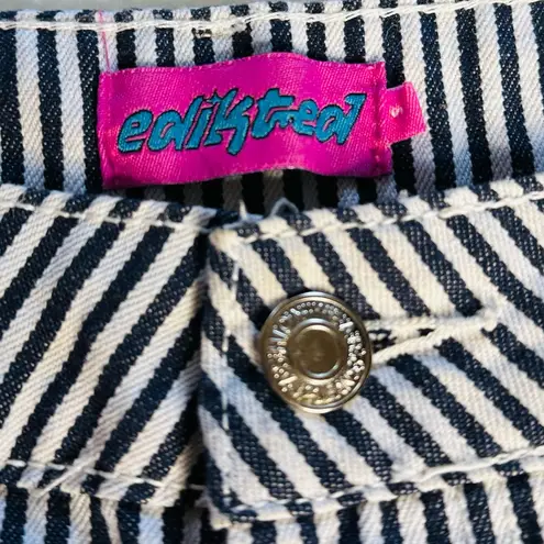 Edikted Black and White Stripe Out Cargo Pants