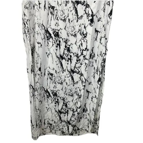 Lemlem Black And White Hana Caftan Silk Maxi Dress Size S,M