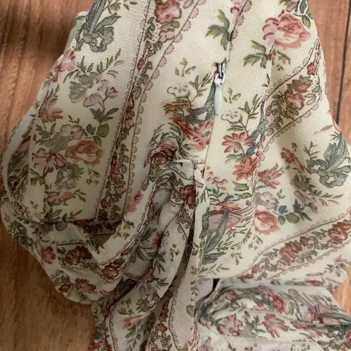 Passport Floral Tie Tank Top Size M