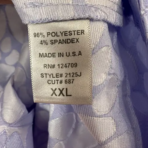 IC Collection Jacquard Asymmetric Jacket, Sky Blue, Pebble Pattern Blue Size XXL