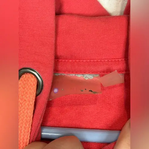 Athleta  Sporty Woman’s Hooded Zip Up Long Sleeve Peach/Pink Jacket thumbnail 6