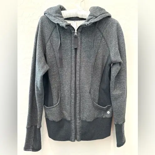 REFLEX | Gray Full Zip Hoodie Jacket Athletic Fit Sweatshirt | Medium
