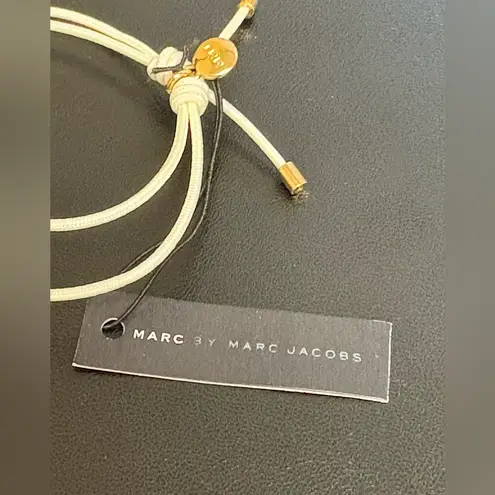 Marc by Marc Jacobs Gold and Cream Double Strand Adjustable Bracelet