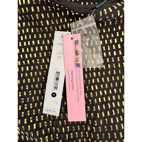 Aqua x Wicked Bodycon Dress Gold Studded Sleeveless Party Cocktail M Black Size M