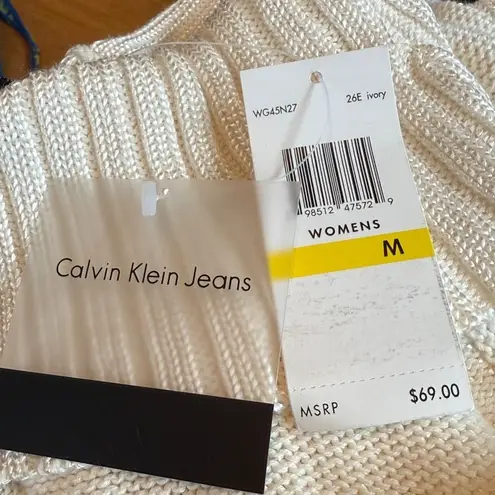 Calvin Klein Jeans NWT Turtleneck Sweater - Ivory, Size M