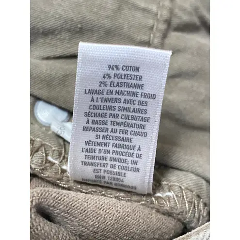 Bonobos Women's Khaki High Rise Straight Leg Trousers Chino Khaki Pants Size 34 Brown