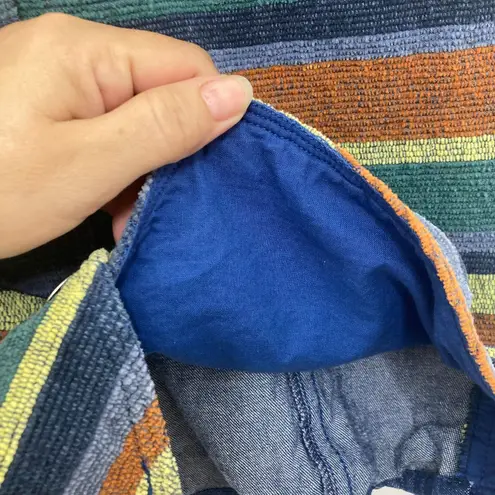 Susan Bristol Vintage Tapestry Vest XL 90s Multi Stripe