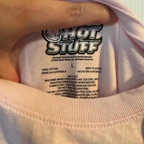 NWT Hot Stuff Little Devil Graphic Tee Pink Oversized T