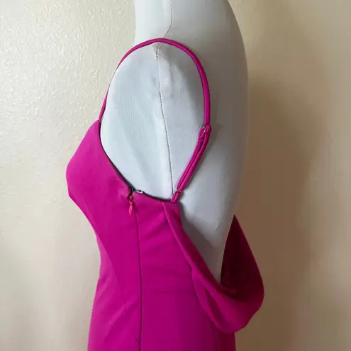 Katie May Damn Gina Low Back Gown dress in electric pink